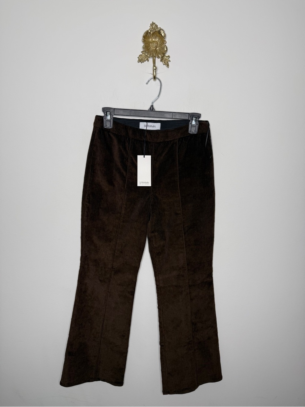 SPRWMN Corduroy Ankle Flare with Princess Seams M